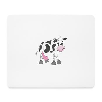 vache - Tapis de souris (format paysage) - blanc - Devant