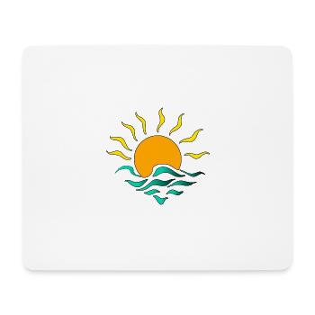 Sonne - Mousepad (Querformat) - Weiß - Vorne