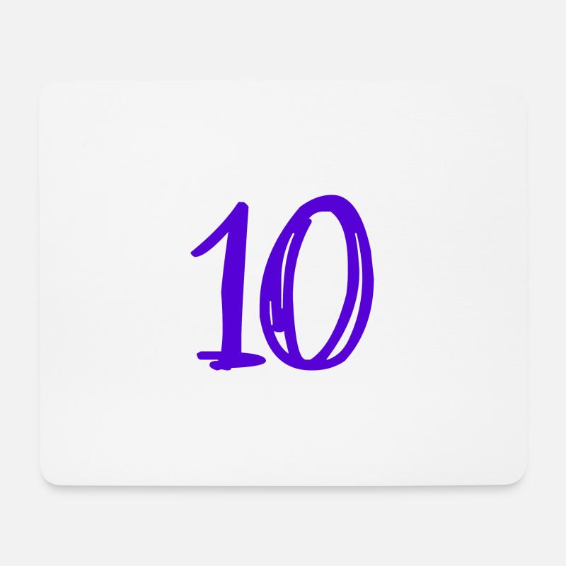10 JAHRE. 10-JÄHRIGES JUBILÄUM. GEBURTSTAG 10 JAHRE. 10 - Mousepad (Querformat) - Weiß