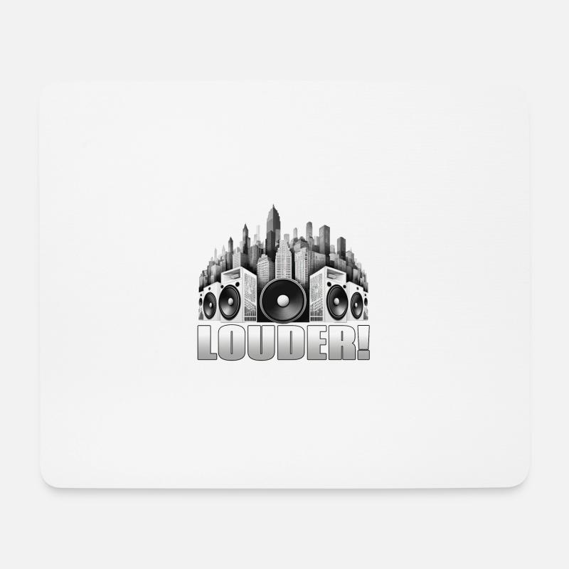 LOUDER! - Mouse Pad (horizontal) - white