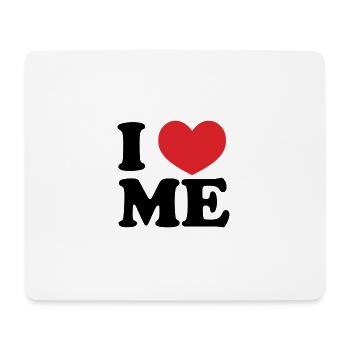 I Love me - Mousepad (Querformat) - Weiß - Vorne