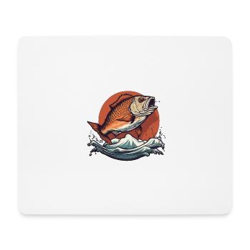Angler-Edition - Mousepad (Querformat) - Weiß - Vorne