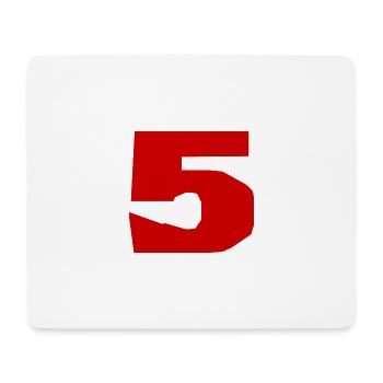 5. 5 YEARS. 5th ANNIVERSARY. 5 YEAR ANNIVERSARY. 5. - Mouse Pad (horizontal) - white - Front