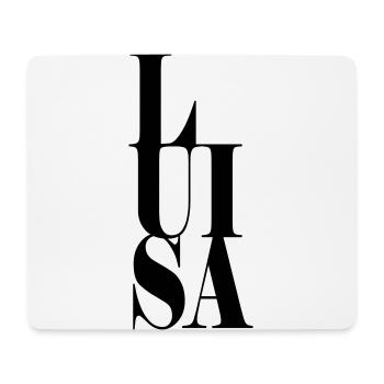 Luisa Nom Prénom Police moderne Word Art - Tapis de souris (format paysage) - blanc - Devant