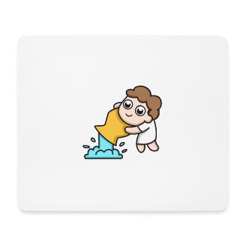 Zodiac sign Aquarius - Mouse Pad (horizontal) - white - Front