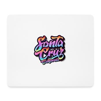Santa Cruz Californie vintage rétro surfing ville - Tapis de souris (format paysage) - blanc - Devant