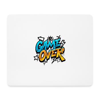 GAME OVER T-Shirt – Spaßiges und farbenfrohes Gaming-Design - Mousepad (Querformat) - Weiß - Vorne