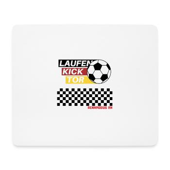 Fußball spielen - Mousepad (Querformat) - Weiß - Vorne