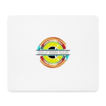 Help Your Self - Mouse Pad (horizontal) - white - Front
