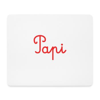 PAPY. FÊTE DES PÈRES. BONNE FÊTE PAPY. JE T'AIME. - Tapis de souris (format paysage) - blanc - Devant