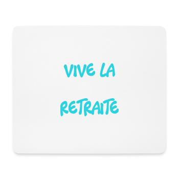 RETRAITE. RETRAITE. RETRAITEE. SENIOR. MAMIE. PAPY - Tapis de souris (format paysage) - blanc - Devant