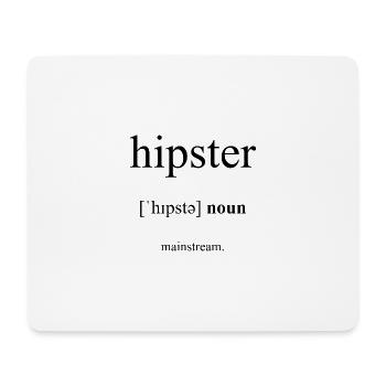 Hipster Definition Dictionary - Mousepad (Querformat) - Weiß - Vorne