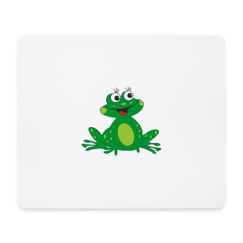 cheerful frog - Mouse Pad (horizontal) - white - Front