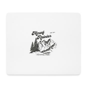 Mount Rainier Nationla Park Washington Berge - Mousepad (Querformat) - Weiß - Vorne