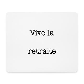 RETRAITE. RETRAITE. RETRAITEE. SENIOR. MAMIE. PAPY - Tapis de souris (format paysage) - blanc - Devant