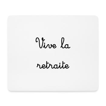 RETRAITE. RETRAITE. RETRAITEE. SENIOR. MAMIE. PAPY - Tapis de souris (format paysage) - blanc - Devant