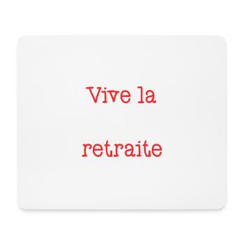 RETRAITE. RETRAITE. RETRAITEE. SENIOR. MAMIE. PAPY - Tapis de souris (format paysage) - blanc - Devant