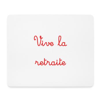 RETRAITE. RETRAITE. RETRAITEE. RETRAITE - Tapis de souris (format paysage) - blanc - Devant