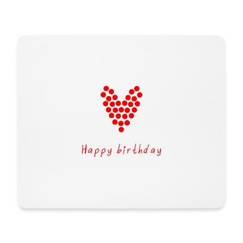 ALLES GUTE ZUM GEBURTSTAG. ALLES GUTE ZUM GEBURTSTAG. JAHRESTAG. - Mousepad (Querformat) - Weiß - Vorne