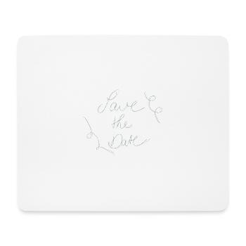 Save The Date Calligraphie Minimalisme - Tapis de souris (format paysage) - blanc - Devant