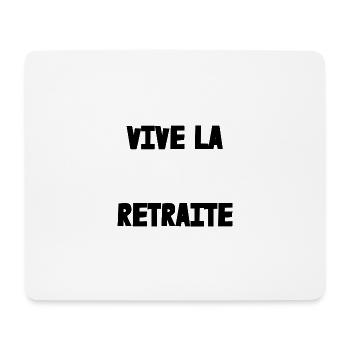 RETRAITE. RETRAITE. RETRAITEE. SENIOR. MAMIE. PAPY - Tapis de souris (format paysage) - blanc - Devant