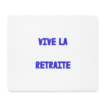 RETRAITE. RETRAITE. RETRAITEE. SENIOR. MAMIE. PAPY - Tapis de souris (format paysage) - blanc - Devant