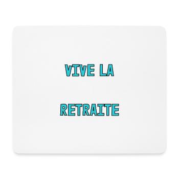 RETRAITE. RETRAITE. RETRAITEE. SENIOR. MAMIE. PAPY - Tapis de souris (format paysage) - blanc - Devant