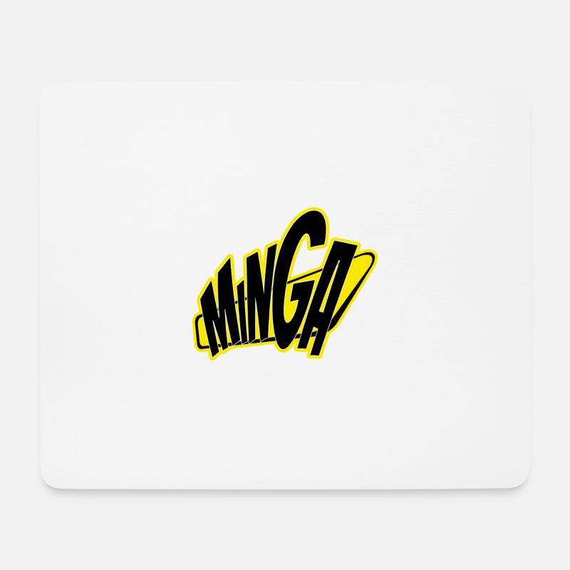 Minga München 089 - Mousepad (Querformat) - Weiß