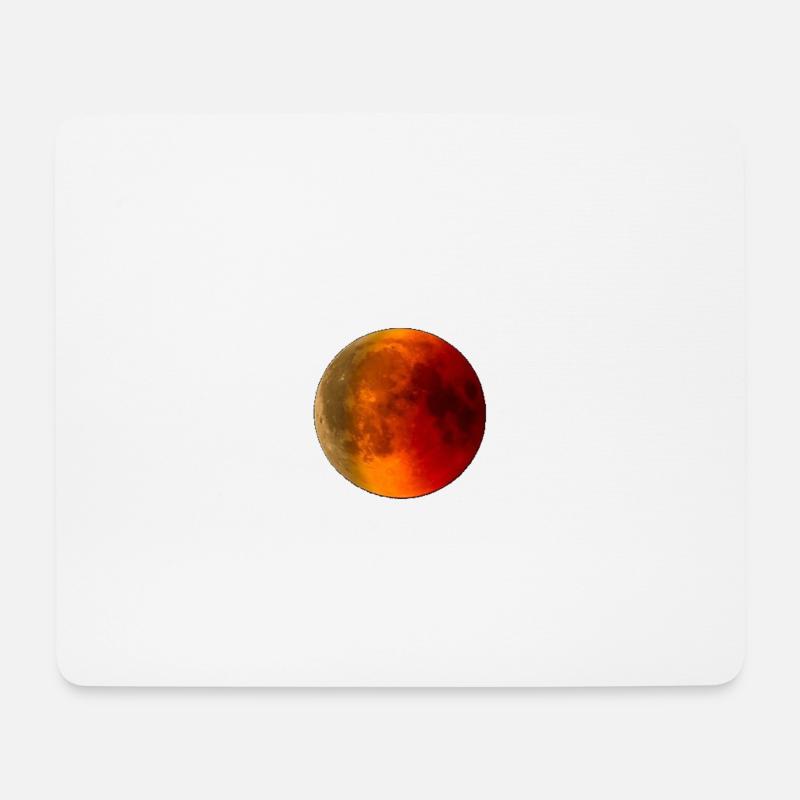 Blutmond - Mousepad (Querformat) - Weiß