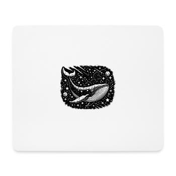 Weltraum-Wal - Mousepad (Querformat) - Weiß - Vorne