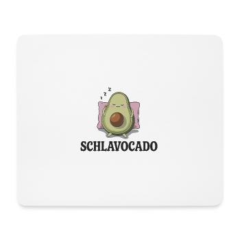 Schlavocado Avocado Offizielles Schlafshirt Schlaf - Mousepad (Querformat) - Weiß - Vorne