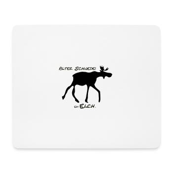 Alter Schwede Elch Urlaub Norwegen Schweden Finnla - Mousepad (Querformat) - Weiß - Vorne