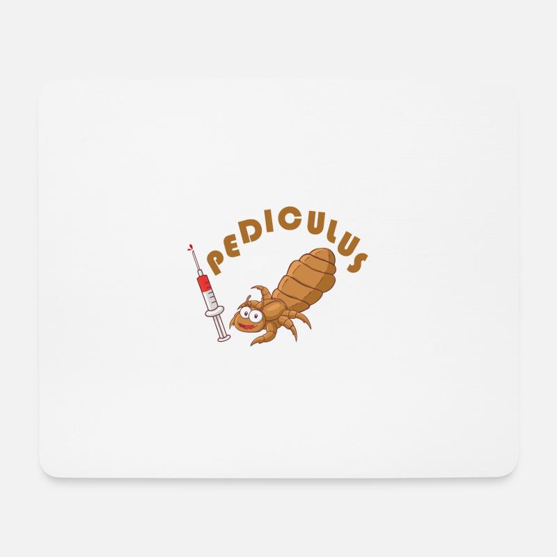 süßes Menschenflohbaby - Mousepad (Querformat) - Weiß