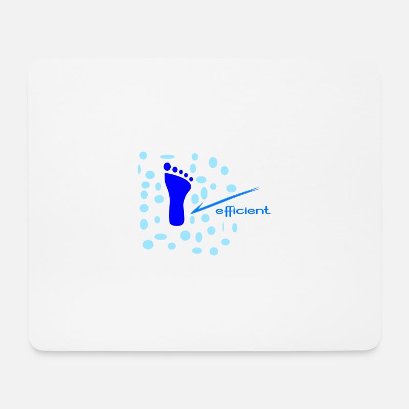 Fuß - Mousepad (Querformat) - Weiß