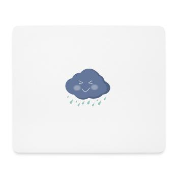 Joyful Cloud Gentle Rain - Mouse Pad (horizontal) - white - Front