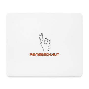 reingeschau - Mousepad (Querformat) - Weiß - Vorne