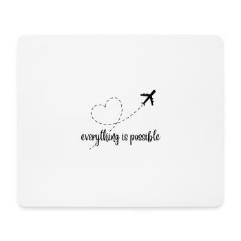 Tout est possible - Tapis de souris (format paysage) - blanc - Devant