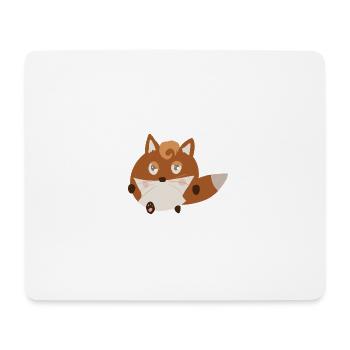 Fox entschied sich - Mousepad (Querformat) - Weiß - Vorne