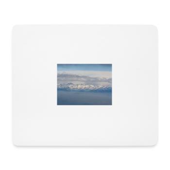 Die Alpen - Mousepad (Querformat) - Weiß - Vorne