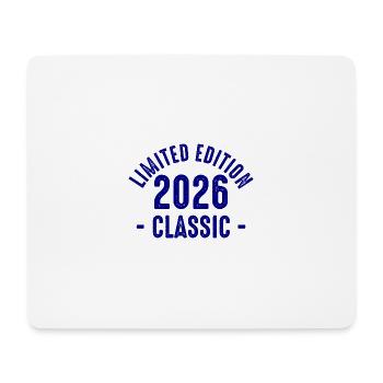Faute de frappe classique limitée 2026 - Tapis de souris (format paysage) - blanc - Devant