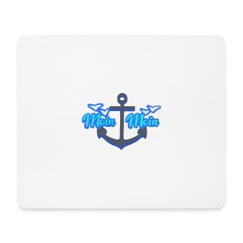 Moin Moin I Begrüßung - Mousepad (Querformat) - Weiß - Vorne