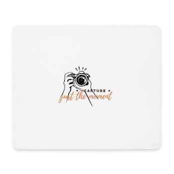 Capturez l’instant présent - Tapis de souris (format paysage) - blanc - Devant