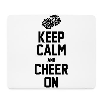 Keep Calm And Cheer On Gymnast Cheerleader Cheerle - Mousepad (Querformat) - Weiß - Vorne