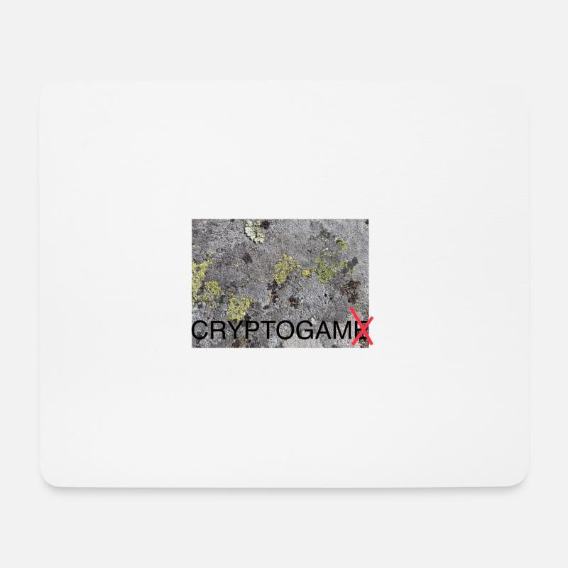 Cryptogam - kein Kryptospiel - Mousepad (Querformat) - Weiß