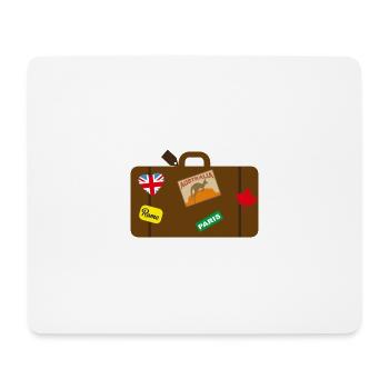 reisen - Mousepad (Querformat) - Weiß - Vorne