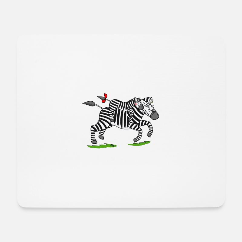 Zora und ihr Papa auf dem Weg ins Krankenhaus - Mousepad (Querformat) - Weiß