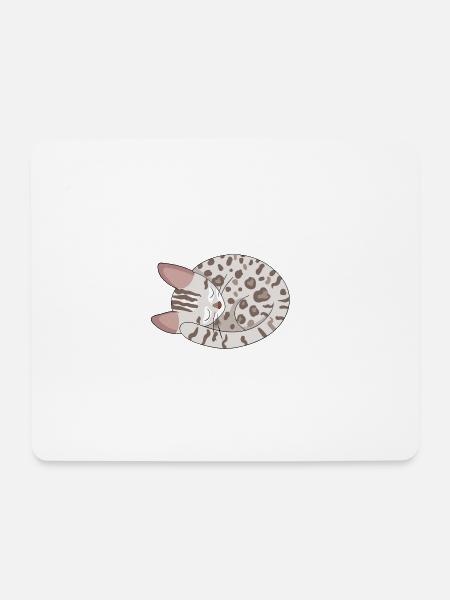 Bengal Kätzchen Katze - Mousepad (Querformat) - Weiß