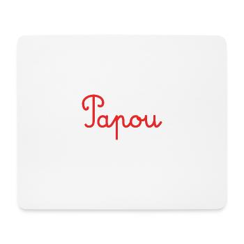 PAPOU. PAPA. FÊTE DES PÈRES. BONNE FÊTE PAPA - Tapis de souris (format paysage) - blanc - Devant