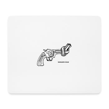 NON-VIOLENCE (black) - Mouse Pad (horizontal) - white - Front