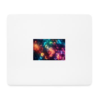 surreal epic fractal hexagons 3 - Mousepad (Querformat) - Weiß - Vorne